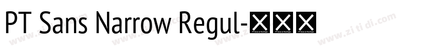 PT Sans Narrow Regul字体转换